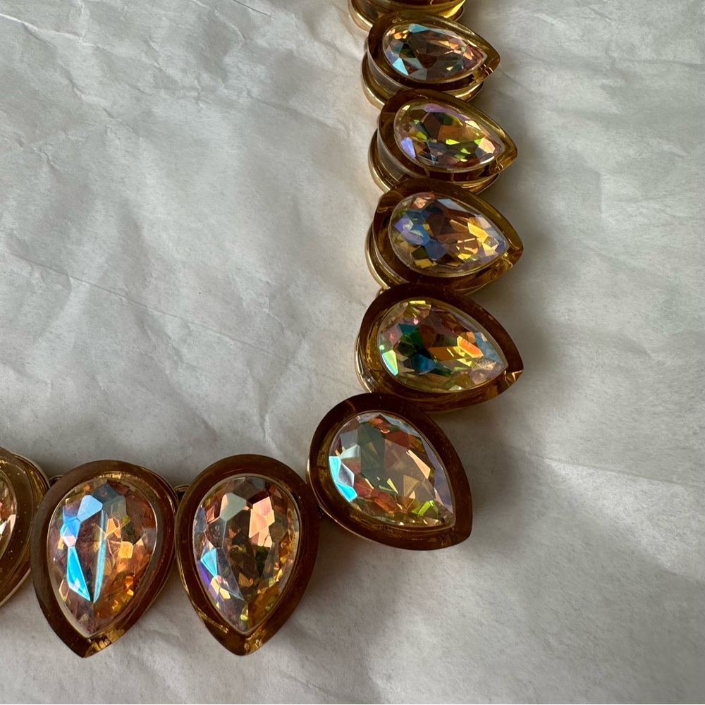 J. Crew Teardrop Crystal Necklace - Picture 4 of 14